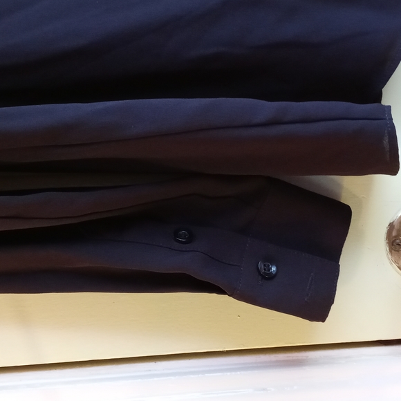 Women's BCBGGeneration XXS black dbl layered button up - Picture 4 of 7